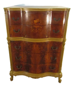 1930's French Style Walnut Chest of Drawers