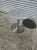 Vintage Metal Tulip Base Round Marble Top Dining Table For Sale - Image 4 of 4