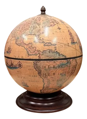 Italian Table Bar Globe from Zoffoli