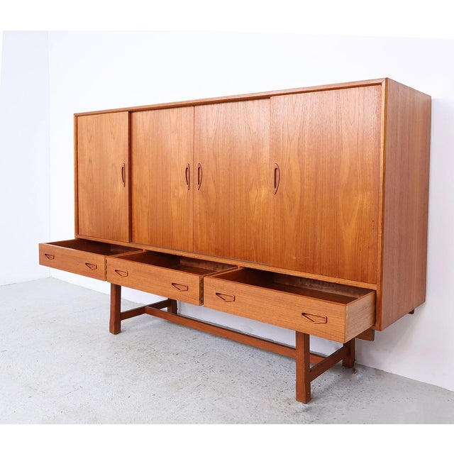 Vintage Danish Highboard with Bar Section, 1960s For Sale - Image 11 of 16