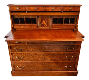 Antique Georgian Burlwood Rolltop Desk