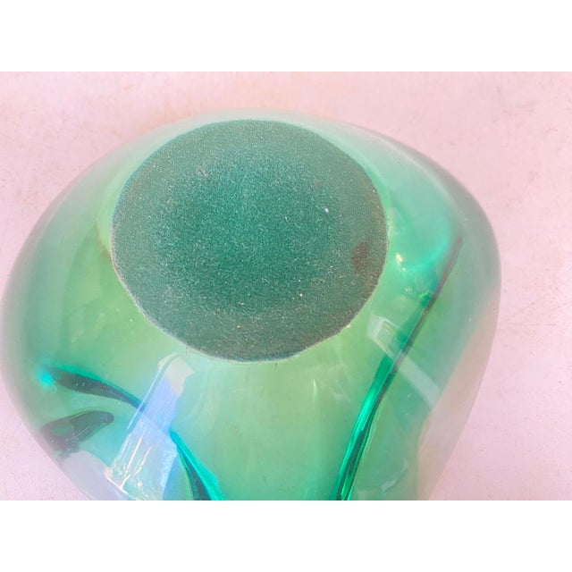 Vide Poche or Ashtray in Green Murano Glass, Italy, 1970s For Sale - Image 10 of 18
