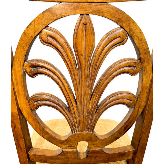 Set of 8 Century Furniture Neoclassical Carved Dining Chairs For Sale In Raleigh - Image 6 of 9