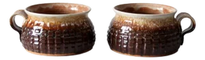 Vintage Studio Pottery Mugs Pair