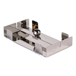 Basso Dinner Napkin Holder, Nickel For Sale