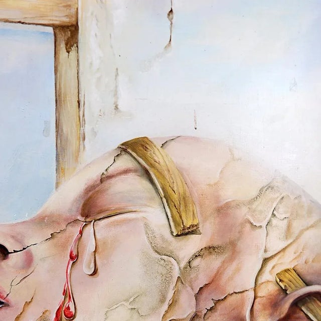 Joseph Laureys, Surrealist Composition, Oil Painting on Panel For Sale - Image 13 of 16