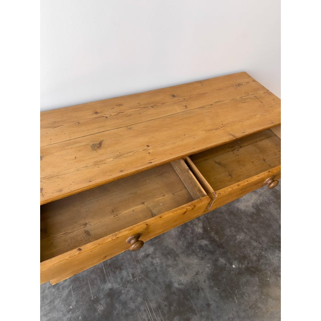 Antique 19th Century English Pine Sideboard For Sale - Image 9 of 10