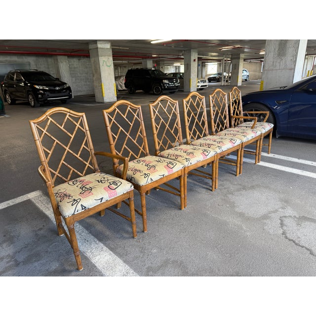 Asian 1970s Vintage Six Chinese Chippendale Dining Chairs - A Set For Sale - Image 3 of 12