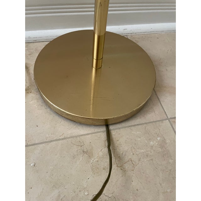 Vintage 1970s Ralph Lauren Library Style Brass Adjustable Reading Floor Lamp For Sale - Image 9 of 10