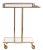 Gold 2 Tier Angle Bar Cart in Gold & Mirror For Sale - Image 8 of 8