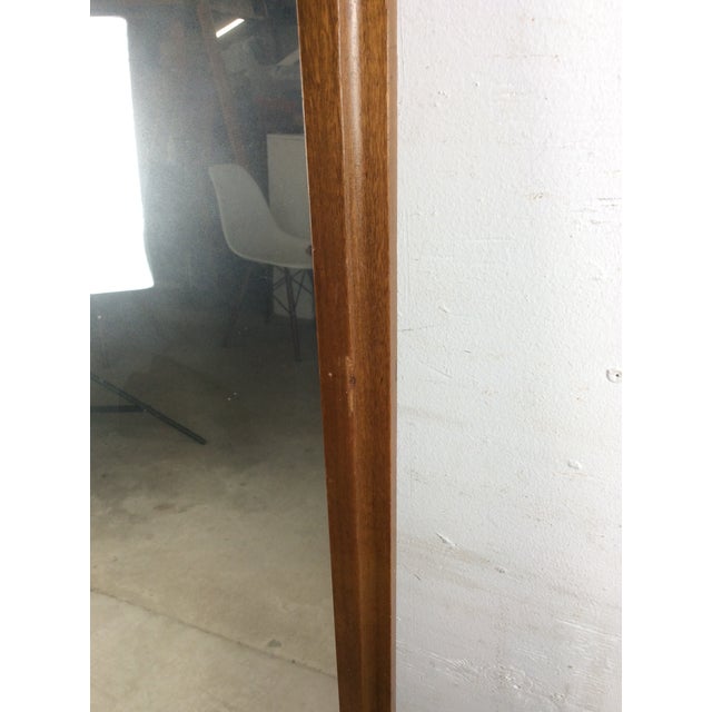 Mid Century Modern Mountable Mirror With Walnut Frame For Sale - Image 9 of 16