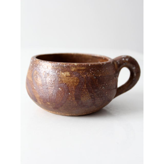 Vintage Studio Pottery Mug For Sale - Image 6 of 11