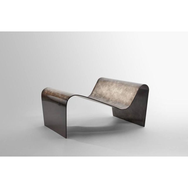 Not Yet Made - Made To Order Geometric Lunaire Armchair by Jennifer Midoz For Sale - Image 5 of 7