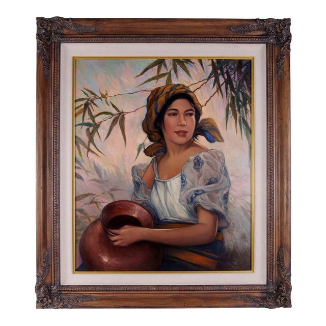 Dirk Foslien "Dalagang Bukid" After Fernando Amorsolo For Sale