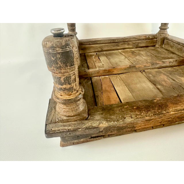 Brown Indian Hand-Crafted Coffee Table For Sale - Image 8 of 14