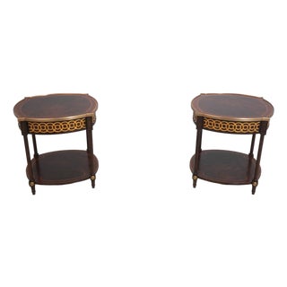 Pair Theodore Alexander Althorp 50173 Lamp Tables For Sale