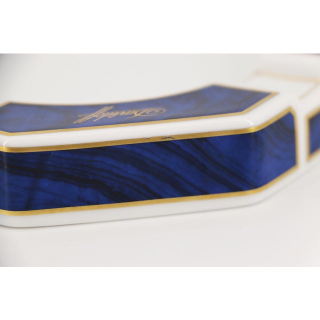 Davidoff Blue Ashtray, Hutschenreuther Porcelain, Germany For Sale - Image 9 of 12