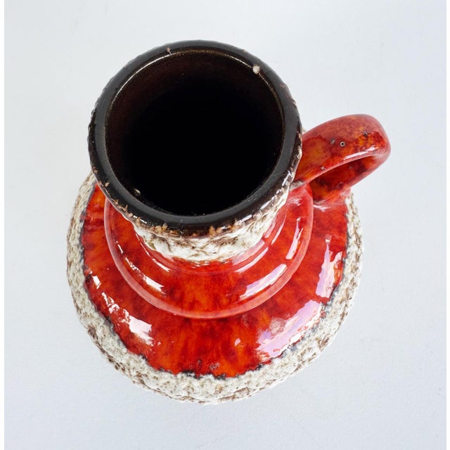 Mid-century Modern West German Jopeko "Fat Lava" Vase. Pottery Offered for sale is a vintage Jopeko "fat lava" vase, a...