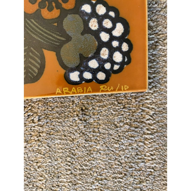 1970’s Mid-Century Modern Arabia Tile For Sale - Image 4 of 9
