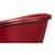 Red Red Leather Tub Chair For Sale - Image 8 of 11