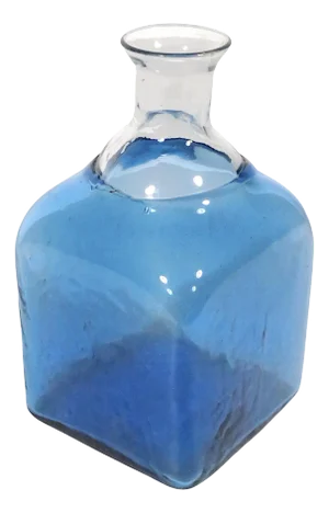 Mid Century Art Glass Bottle Form Bud Vase Att. To Kosta Boda C 1950/70's