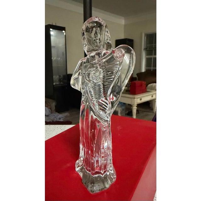 Baccarat Crystal Angel With Harp Figurine NIB Excellent condition no damages new with box The Baccarat Crystal Angel with...