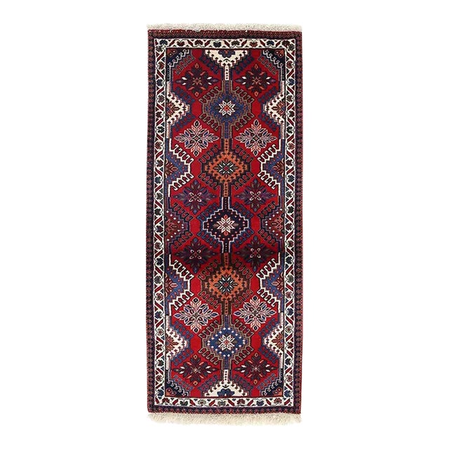 Fine Hand Hand Knotted Persian Yalameh Runner For Sale