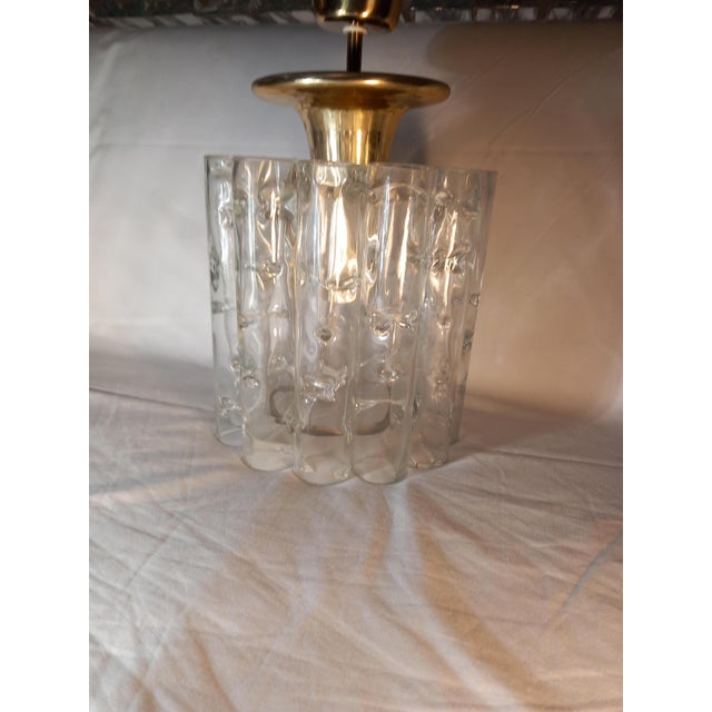 Mid-Century Modern Mid-Century Pendant with 12 Glass Tubes from Doria Leuchten, 1970s For Sale - Image 3 of 18