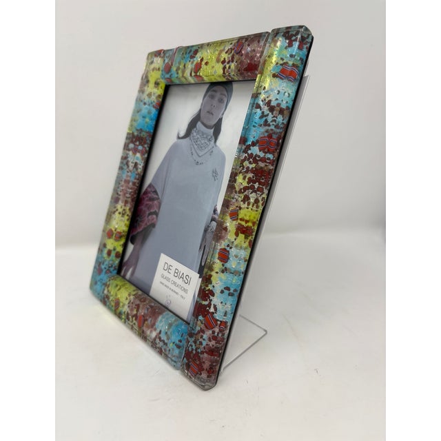 Murano Glass Picture Frame For Sale - Image 4 of 6