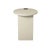 Contemporary Matthew Izzo Home Harrington Cream Faux Shagreen Art Deco Side Table With Antique Brass Leg For Sale - Image 3 of 3