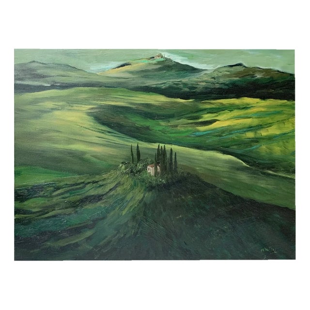 Magdalena Nalecz, Lavender Field, 2021, Acrylic on Canvas For Sale