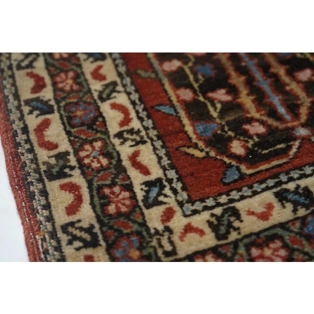 Antique Mohajeran Sarouk Rug 1'10'' x 2'9'' For Sale - Image 11 of 12