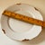 Metal 1930's H & C Heinrich Bavaria Scalloped Gold Trim White Porcelain Dinner Plate For Sale - Image 7 of 8