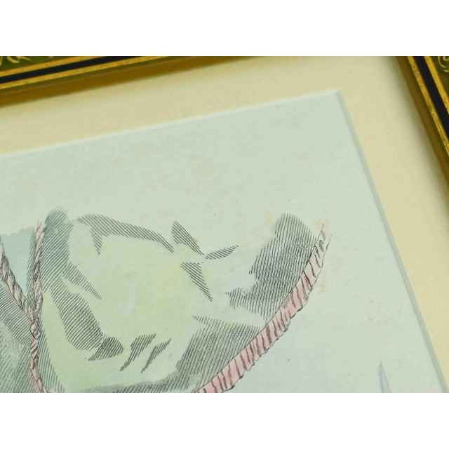 Victorian Fashion Plate European Periodical Reproduction Print Framed For Sale - Image 9 of 11