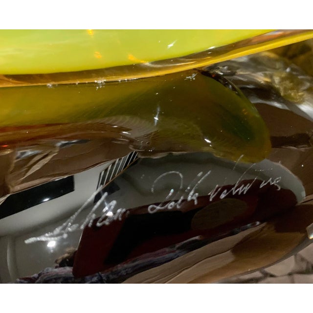 Glass Contemporary Murano Glass Fish by Adriana Dalla Valentina For Sale - Image 7 of 11