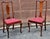 Mid 20th Century Set of Three Mid Century Queen Anne Style Mahogany & Upholstered Dining Chairs For Sale - Image 12 of 15