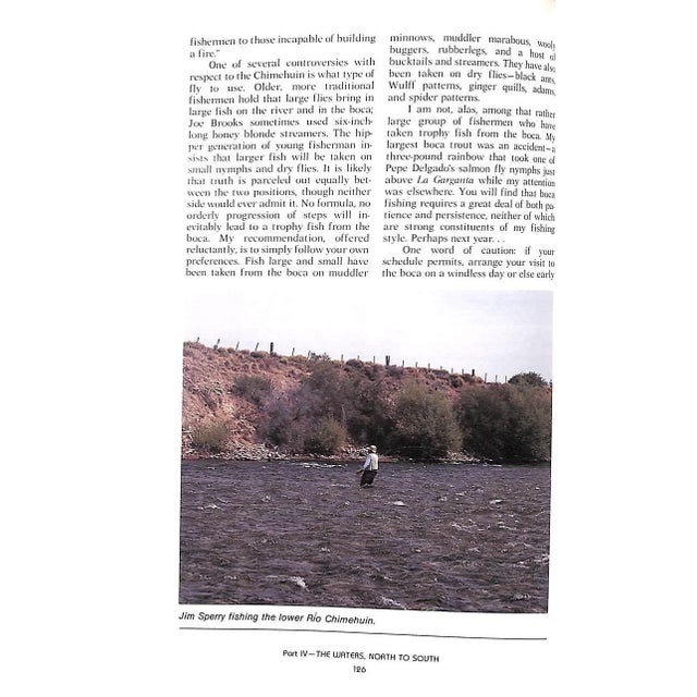 Paper "Argentine Trout Fishing: A Fly Fisherman's Guide to Patagonia" 1991 Leitch, William C. For Sale - Image 7 of 12