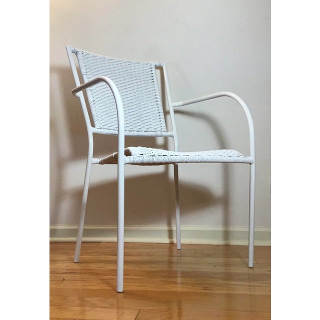 Metal 1970s Vintage Nautical Rope Easy Chair With Armrests For Sale - Image 7 of 13