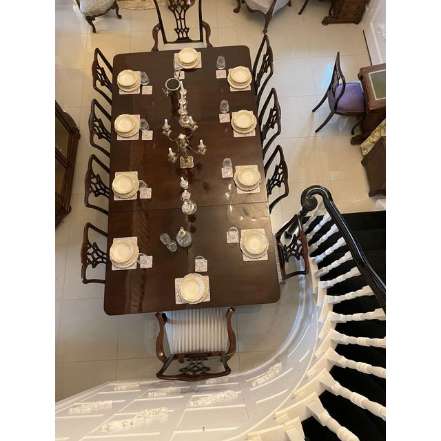 19th Century Antique Georgian Dining Table in Mahogany, 1800 For Sale - Image 5 of 9