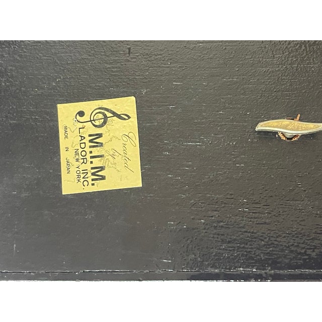 1950s Japanese Lacquered Wood Music Box With Movement | Chairish