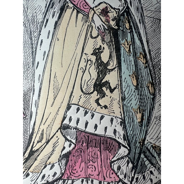 Paper Hand Colored Print of King of England and Philip IV of France, 1865 For Sale - Image 7 of 10