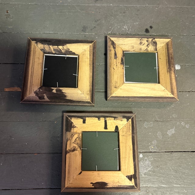 3 Original Miniature 70’s Abstract Paintings- Set of Three For Sale - Image 9 of 9