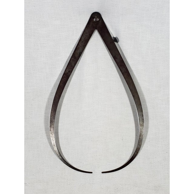 This is an amazing rare, hand forged, giant iron caliper. Still works great. Likely from the mid to late 19th century....