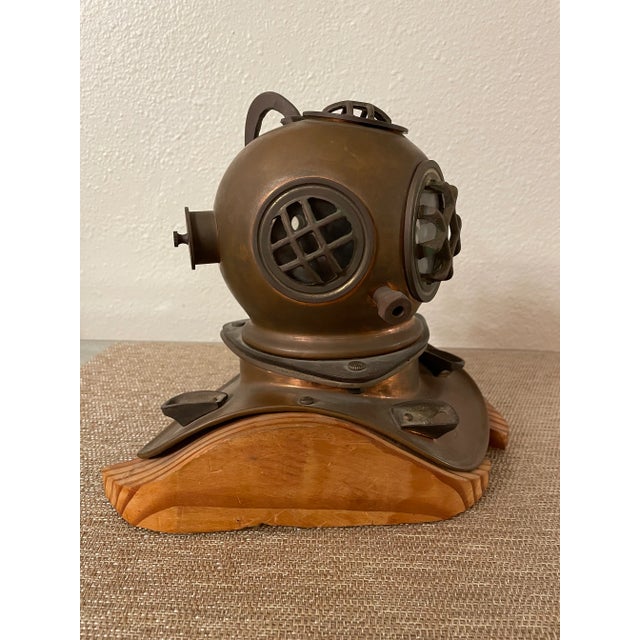 1960s Brass Diving Helmet Sculpture For Sale In Los Angeles - Image 6 of 9