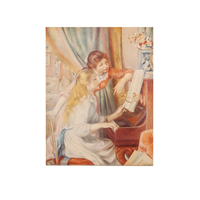 1950s After Auguste Renoir "Two Girls at the Piano" First Edition Photogravure For Sale