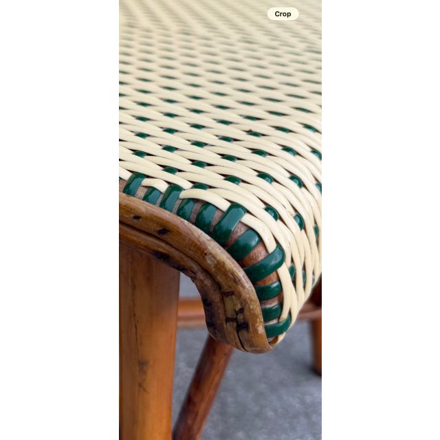 Vintage French Bistro Bent Bamboo Side Chair For Sale - Image 11 of 12