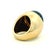 Metal 1970s JWL 14k Gold Lapis Lazuli Modernist Ring, Size 6.75 For Sale - Image 7 of 10