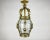 Traditional Antique Bronze Lantern Ceiling Light, France, 1920s For Sale - Image 3 of 10