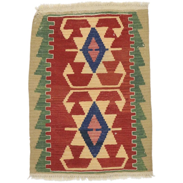 Vintage Persian Shiraz Kilim Rug - 02'02 X 03'00 For Sale - Image 9 of 9