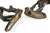 Candlestick Pair - Large Antique Hand Painted Bronze Frogs For Sale - Image 15 of 18